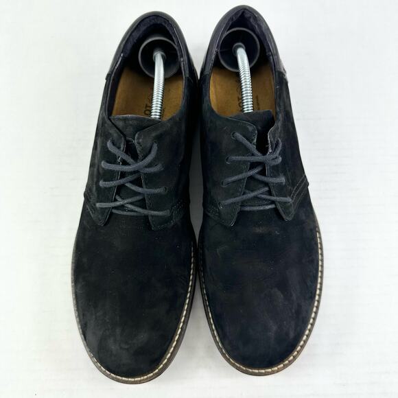 NAOT Men\'s Oxford Mule Shoes Size 41 / 8 Suede Leather Lace Up Round Toe Black